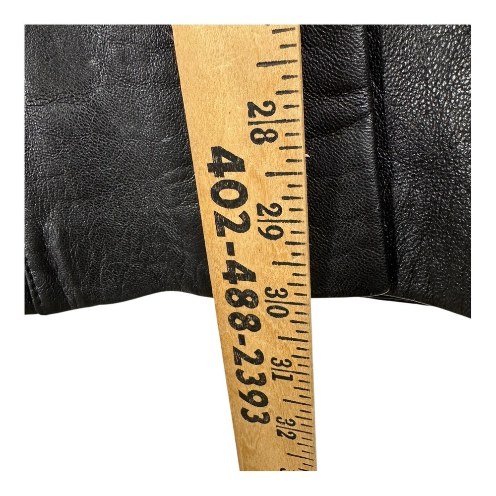 Scully Leather Blazer Jacket Mens 42L Black Western‎ Vtg 2-Button Coat Soft - Picture 6 of 11
